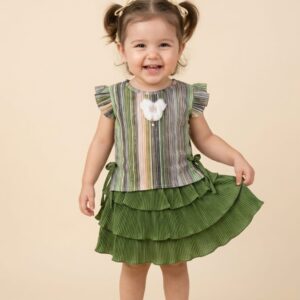 girls casual top and skirts