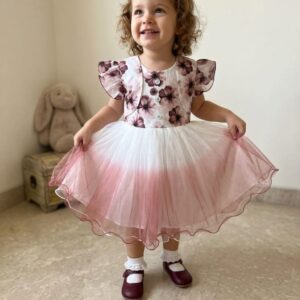 ombre high low dress