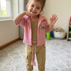 yk girls shirt with trousers