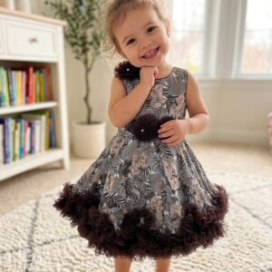 sequined one shoulder twirl dress