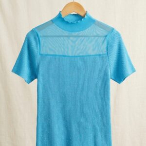 viscose knit crop sweater