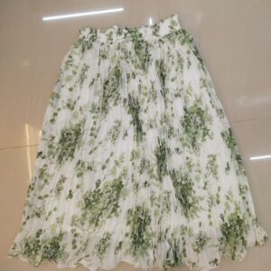 herlipto pleated chiffon long skirt