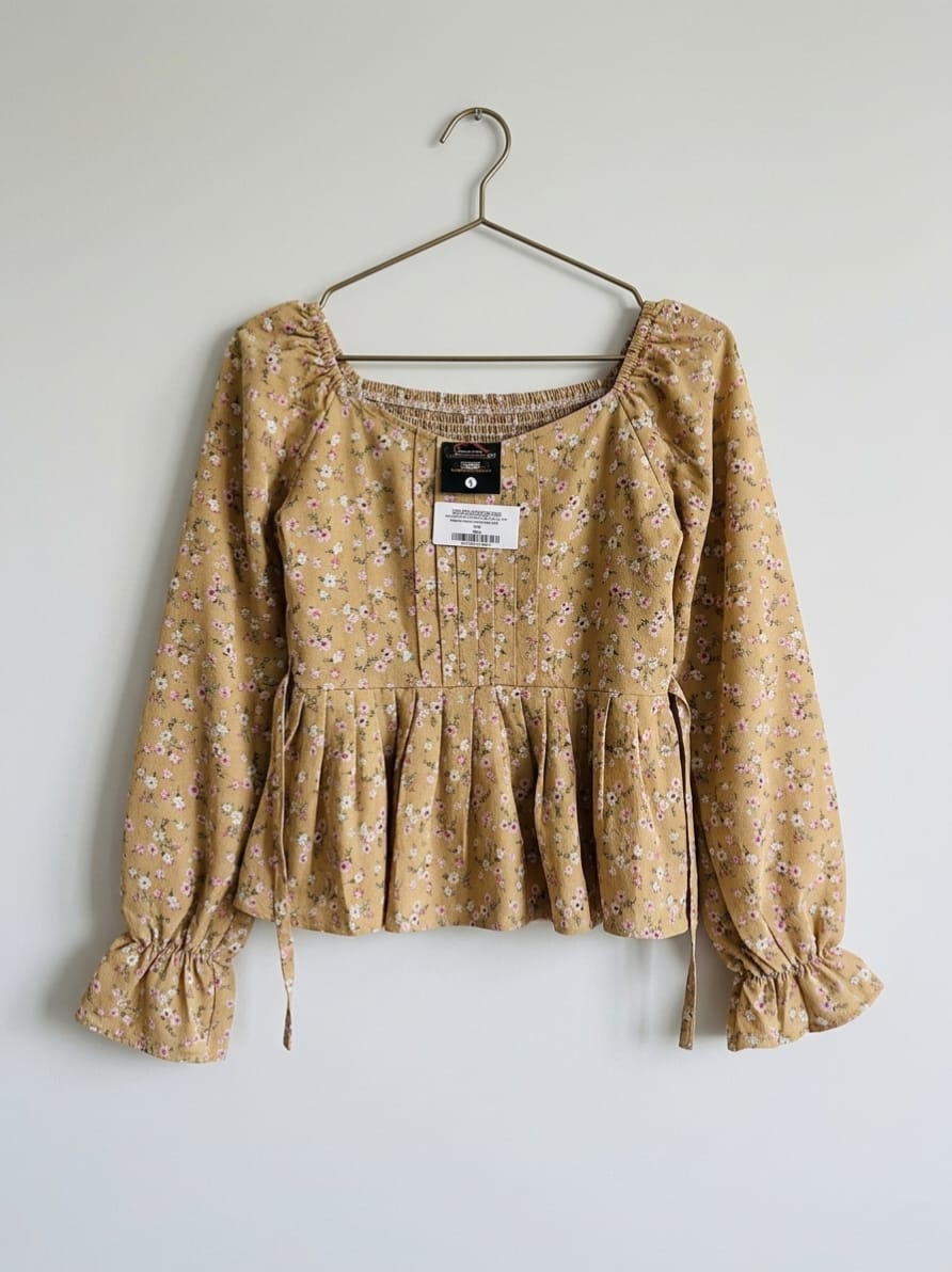 women floral printed peplum top women floral printed peplum top