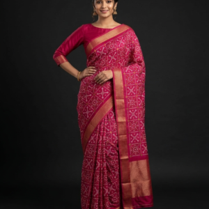 zari printed woven saree