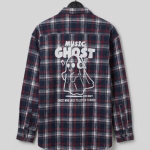 flannel checked relaxed fit shirt