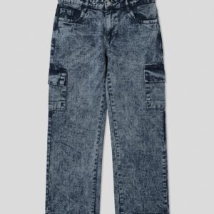 baggy wide leg fit cargo jeans
