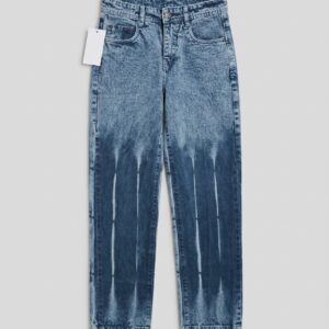 men's baggy fit high waist jeans