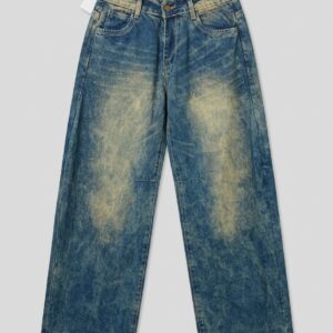 men's colored modern wide leg jeans