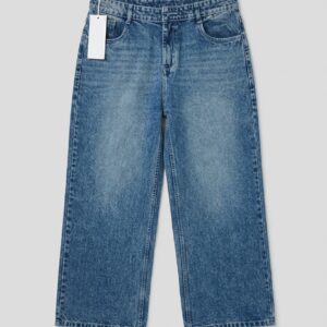 denim wide leg jeans