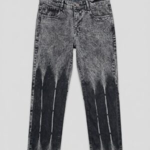 men's faded black relaxed denim