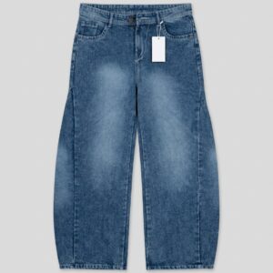 mens wide leg balloon fit jeans