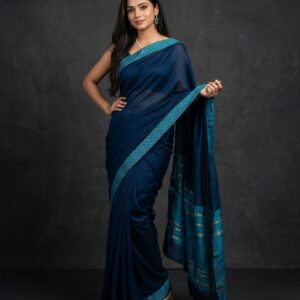 sangria silk blend saree embellished border