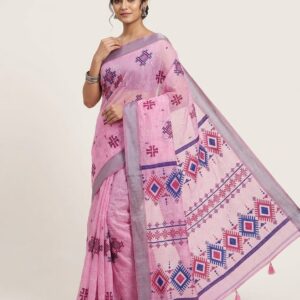 jamdani style woven saree