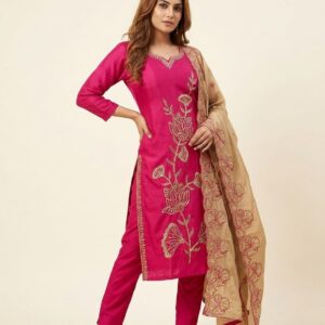 soft silk blend kurta set
